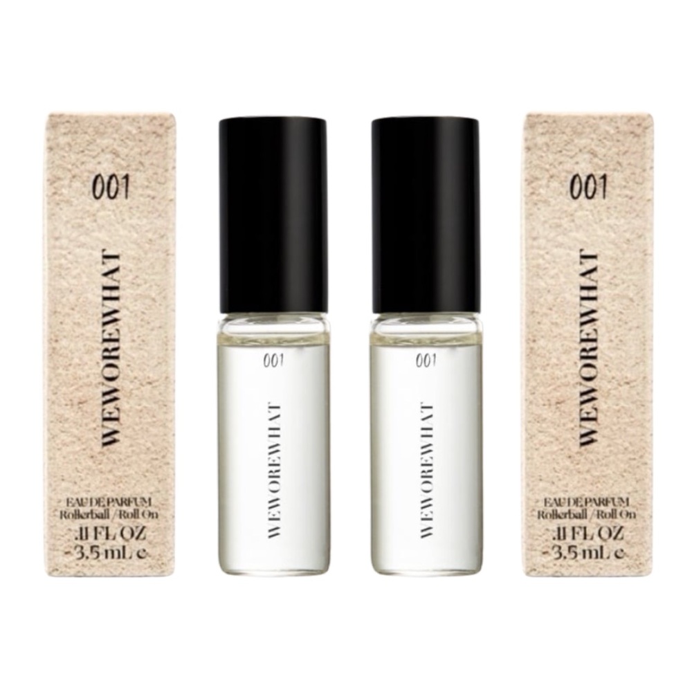 WeWoreWhat 001 Eau de Parfum Roll-On x 2 - .11 fl oz ea. NIB